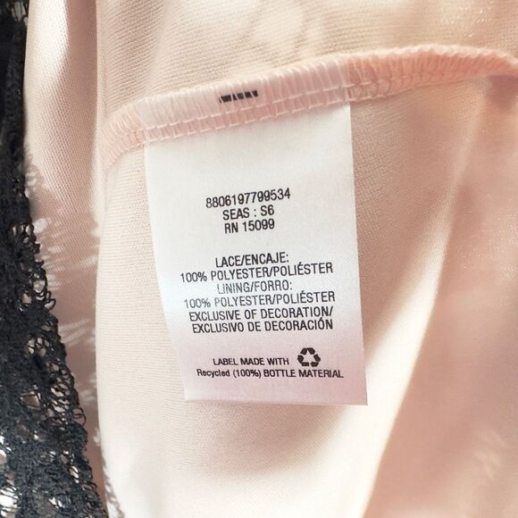 Metaphor Plus Size 24W Dress Black Sheath Silhouette Illusion Knee Length 210 - Picture 8 of 9